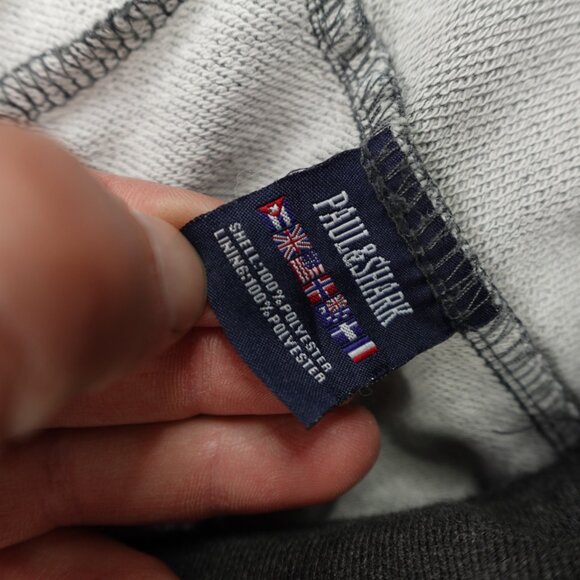 Paul Shark Yachting Pants Mens Medium Gray Sweats Sweatpants Lounge French Terry - Picture 13 of 14